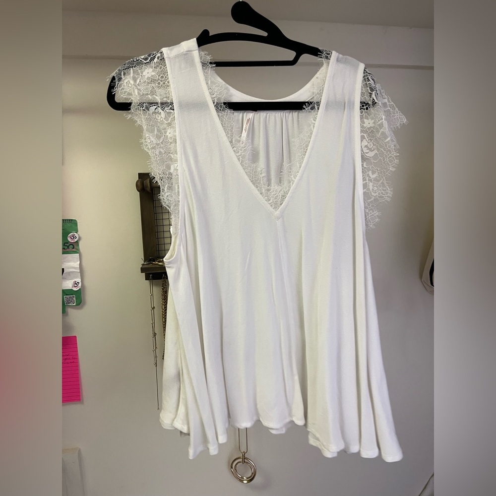Free people white blouse